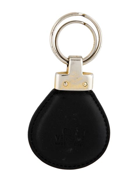 versace leather keychain.